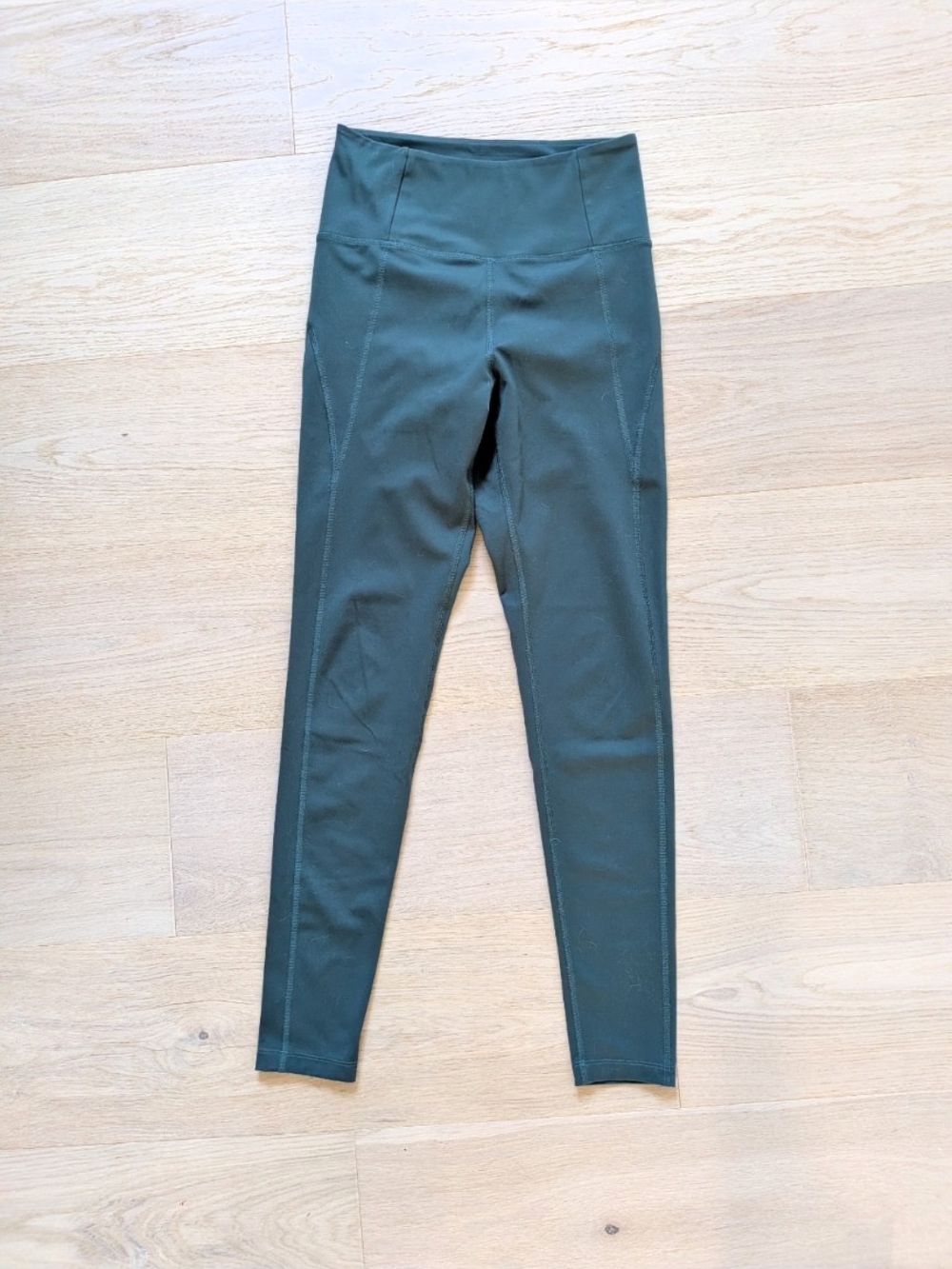 girlfriend collective green high-rise leggings